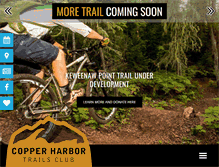 Tablet Screenshot of copperharbortrails.org